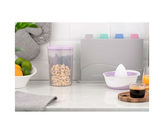 Ємність для сипучих продуктів Ardesto Fresh 3в1 3 х 0,75 л Ліловий (AR1375LP), зображення 2