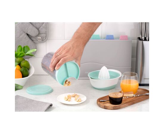 Емкость для сыпучих продуктов Ardesto Fresh 3в1 3 х 0,75 л Тіловий (AR1375TP), изображение 4