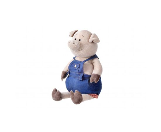 Мягкая игрушка Same Toy Свинка в джинсовом комбинезоне 45 см (THT711)