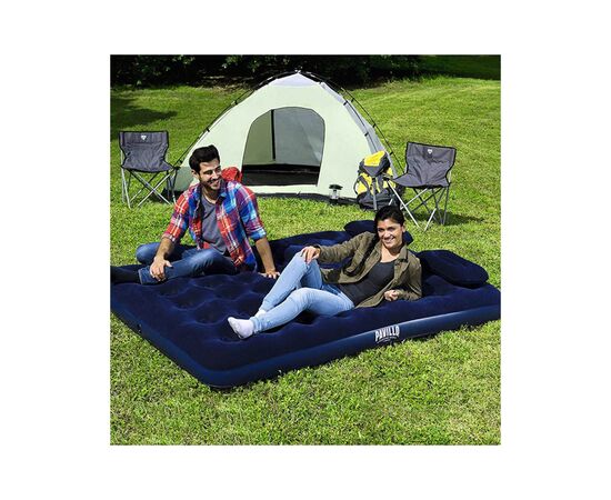 Матрас надувной BestWay Pavillo велюр Синій 152 х 203 х 22 см (67374), изображение 6