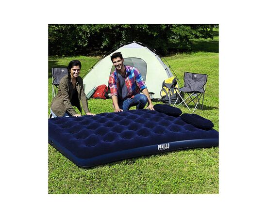 Матрас надувной BestWay Pavillo велюр Синій 152 х 203 х 22 см (67374), изображение 7