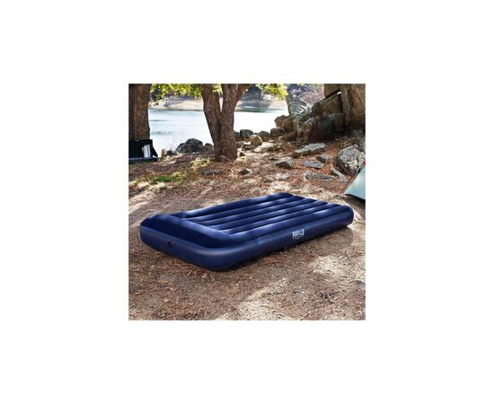 Матрас надувной BestWay Pavillo велюр Синій 137 х 191 х 30 см (BW 67681), изображение 4 Матрас надувной BestWay Pavillo велюр Синій 137 х 191 х 30 см (BW 67681), изображение 4