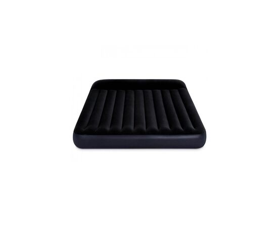 Матрас надувной Intex Dura-Beam велюр 183 х 203 х 25 см Чорний (64144), изображение 3