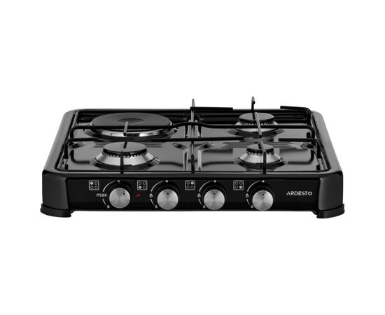 Плита Ardesto CTC-NS5015B, тип газу LPG, 3 алюмін. газ. пальника, 1 електрич. ко (CTC-NS5015B)
