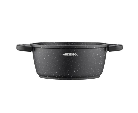 Кастрюля Ardesto Gemini Anzio скляна кришка 20 см 2,5 л чорна (AR2420GE), изображение 4 Кастрюля Ardesto Gemini Anzio скляна кришка 20 см 2,5 л чорна (AR2420GE), изображение 4