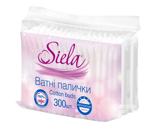 Ватные палочки Siela 300 шт. (4820159845972)