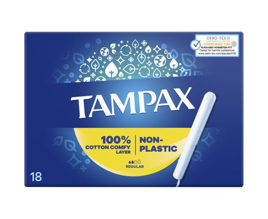 Тампоны Tampax Regular с аппликатором 18 шт. (8006540858509), изображение 2 Тампоны Tampax Regular с аппликатором 18 шт. (8006540858509), изображение 2