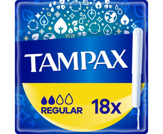Тампоны Tampax Regular с аппликатором 18 шт. (8006540858509)