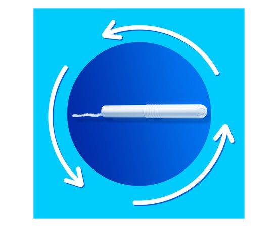 Тампоны Tampax Super Plus с аппликатором 18 шт. (8006540716670), изображение 7 Тампоны Tampax Super Plus с аппликатором 18 шт. (8006540716670), изображение 7