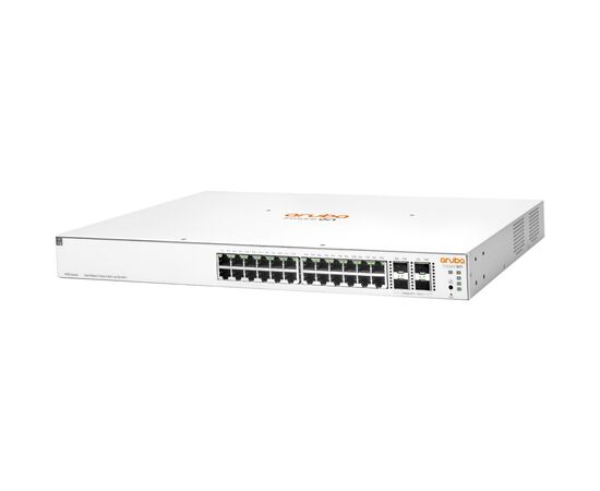 Коммутатор сетевой HP 24GPoE(370W)-4SFP/SFP+ (JL684B) (JL684B), изображение 2 Коммутатор сетевой HP 24GPoE(370W)-4SFP/SFP+ (JL684B) (JL684B), изображение 2