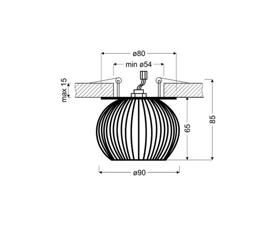Светильник точечный Candellux 2268767 SK-93 (2268767), изображение 2 Светильник точечный Candellux 2268767 SK-93 (2268767), изображение 2