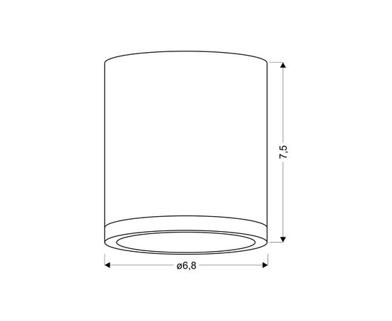 Светильник точечный Candellux 2273624 TUBA (2273624), изображение 2 Светильник точечный Candellux 2273624 TUBA (2273624), изображение 2