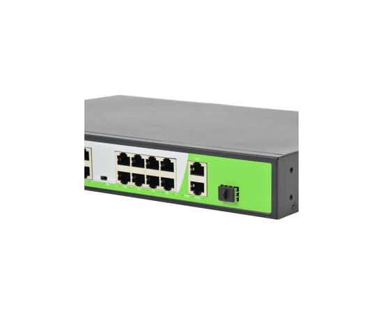 Коммутатор сетевой ZKTeco ZK-PoE1621N-200W, изображение 3 Коммутатор сетевой ZKTeco ZK-PoE1621N-200W, изображение 3
