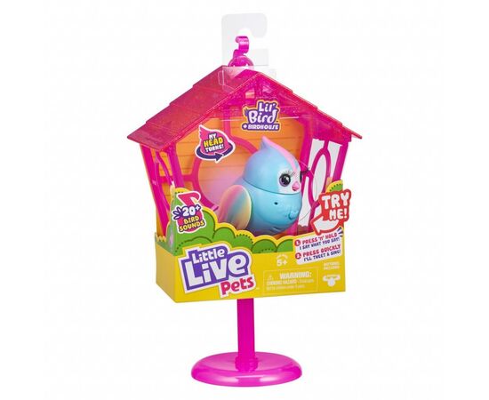 Интерактивная игрушка Moose говорливая птичка Рейбоу Твитс со скворечником (26102), изображение 7 Интерактивная игрушка Moose говорливая птичка Рейбоу Твитс со скворечником (26102), изображение 7