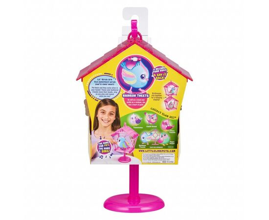 Интерактивная игрушка Moose говорливая птичка Рейбоу Твитс со скворечником (26102), изображение 9 Интерактивная игрушка Moose говорливая птичка Рейбоу Твитс со скворечником (26102), изображение 9