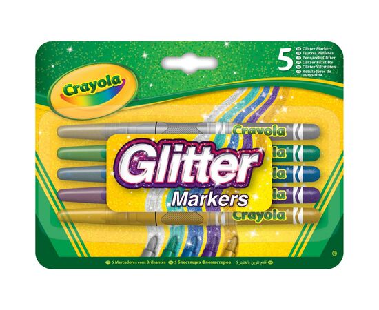 Фломастеры Crayola Набор с блестками 5 шт (256354.012)