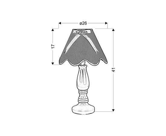 Настольная лампа Candellux 41-04710 LOLA (41-04710), изображение 2 Настольная лампа Candellux 41-04710 LOLA (41-04710), изображение 2
