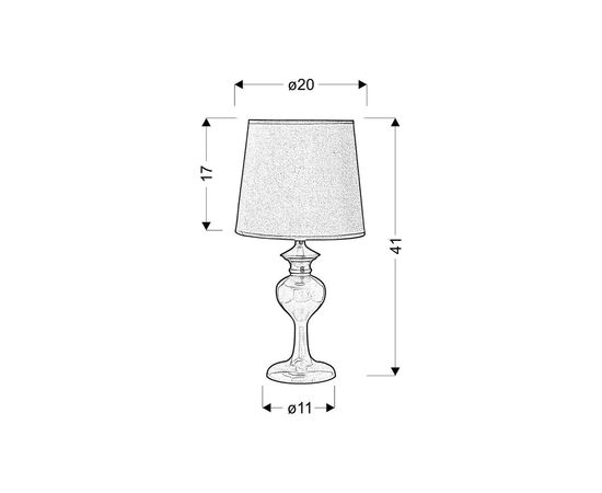 Настольная лампа Candellux 41-11749 BERKANE (41-11749), изображение 2 Настольная лампа Candellux 41-11749 BERKANE (41-11749), изображение 2