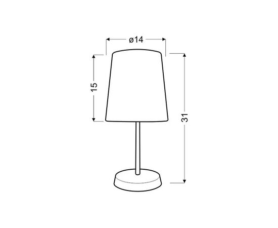 Настільна лампа Candellux 41-98293 GALA (41-98293), зображення 2 Настільна лампа Candellux 41-98293 GALA (41-98293), зображення 2