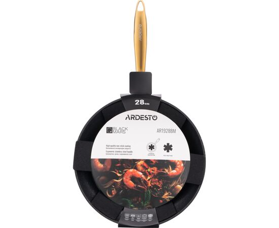 Сковорода Ardesto Black Mars Sparkle 28 см (AR1928BM), изображение 8 Сковорода Ardesto Black Mars Sparkle 28 см (AR1928BM), изображение 8