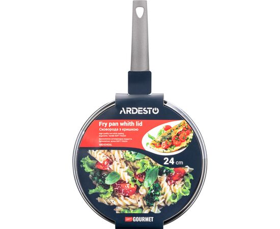 Сковорода Ardesto Gemini Gourmet Apulia з кришкою 24 см (AR2424GGL), изображение 10 Сковорода Ardesto Gemini Gourmet Apulia з кришкою 24 см (AR2424GGL), изображение 10