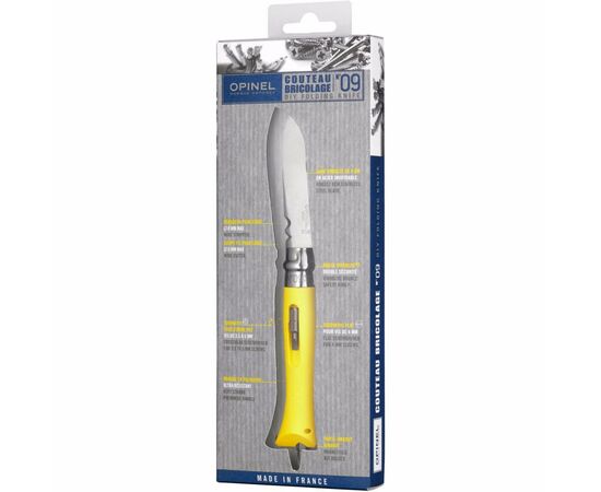 Нож Opinel №9 Diy желтый (1804), изображение 8 Нож Opinel №9 Diy желтый (1804), изображение 8