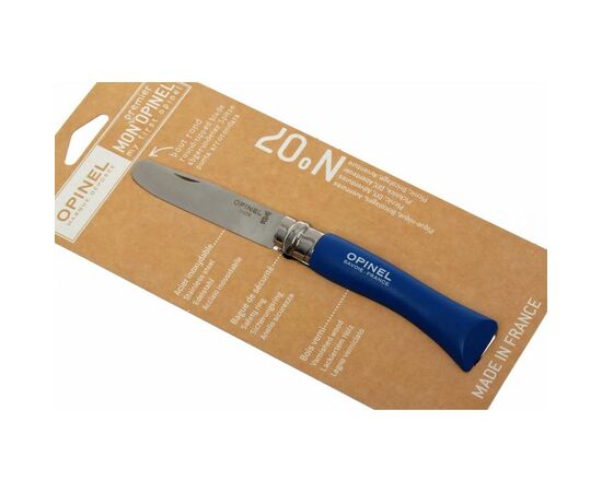 Нож Opinel №7 "My First Opinel" blue (001697), изображение 6 Нож Opinel №7 "My First Opinel" blue (001697), изображение 6