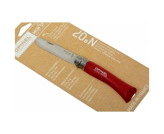 Нож Opinel №7 "My First Opinel" red (001698), изображение 6 Нож Opinel №7 "My First Opinel" red (001698), изображение 6