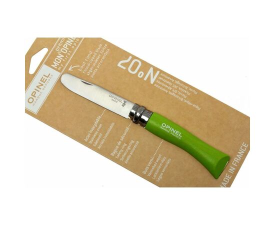Нож Opinel №7 "My First Opinel" green (001700), изображение 6 Нож Opinel №7 "My First Opinel" green (001700), изображение 6