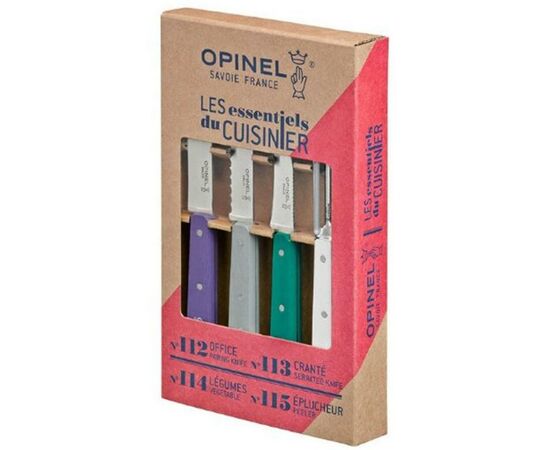 Набор ножей Opinel Les Essentiels Art 4шт (001939), изображение 3 Набор ножей Opinel Les Essentiels Art 4шт (001939), изображение 3
