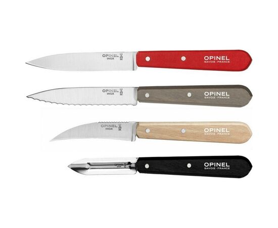 Набор ножей Opinel Les Essentiels Loft 4шт (001626), изображение 2 Набор ножей Opinel Les Essentiels Loft 4шт (001626), изображение 2