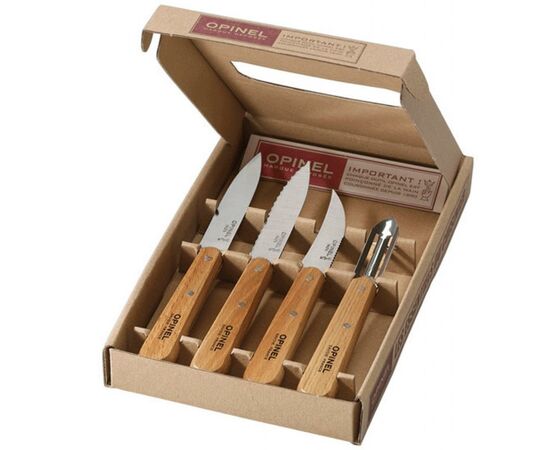 Набор ножей Opinel Les Essentiels Olive 4шт (002163)