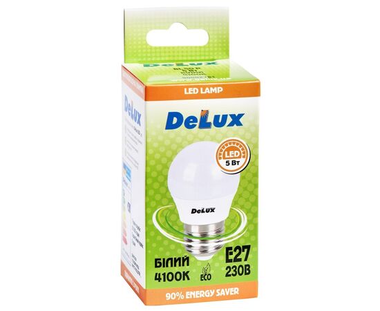 Лампочка Delux BL50P 5 Вт 4100K 220В E27 (90020559), изображение 2 Лампочка Delux BL50P 5 Вт 4100K 220В E27 (90020559), изображение 2