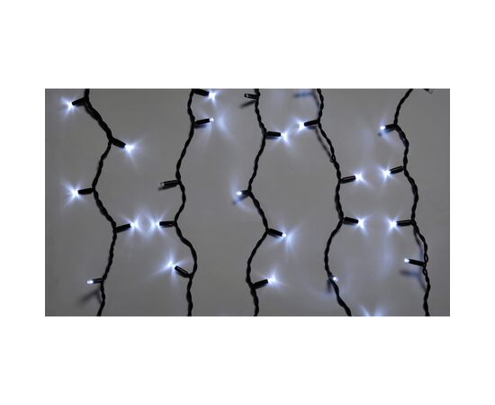 Гірлянда Delux ICICLE flash 108LED 2 х 1 м білий / чорний IP44 EN (90012940)