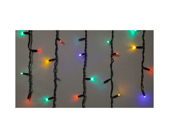 Гирлянда Delux ICICLE flash 75LED 2 х 0.7 м мульти/черный IP44 EN (90012955)