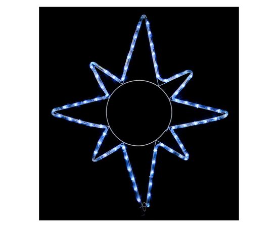 Гірлянда Delux Motif flash Star 65 х 75 см білий IP44 EN (90012985)