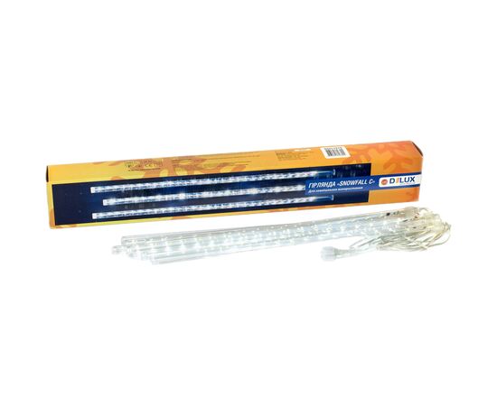 Гірлянда Delux Snowfall C 384LED 8х0.5 м IP44 EN Біла/Прозора (90017979)
