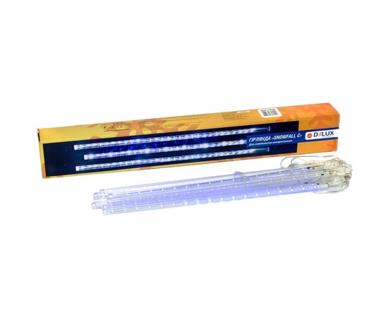 Гирлянда Delux Snowfall C 384LED 8х0.5 м IP44 EN Синяя/Прозрачная (90017980)