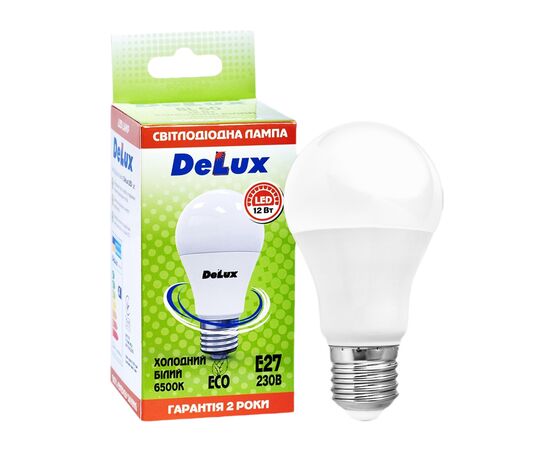Лампочка Delux BL 60 12 Вт 6500K (90006126), изображение 2 Лампочка Delux BL 60 12 Вт 6500K (90006126), изображение 2