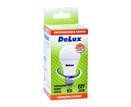 Лампочка Delux BL 60 12 Вт 6500K (90020550), изображение 2 Лампочка Delux BL 60 12 Вт 6500K (90020550), изображение 2