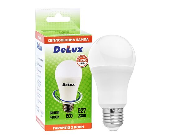 Лампочка Delux BL 60 15 Вт 4100K (90020551), изображение 3 Лампочка Delux BL 60 15 Вт 4100K (90020551), изображение 3