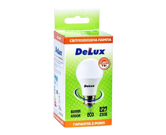 Лампочка Delux BL 60 7 Вт 4100K (90020552), изображение 2 Лампочка Delux BL 60 7 Вт 4100K (90020552), изображение 2