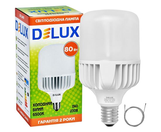 Лампочка Delux BL 80 80w E40 6500К (90015386), изображение 3 Лампочка Delux BL 80 80w E40 6500К (90015386), изображение 3