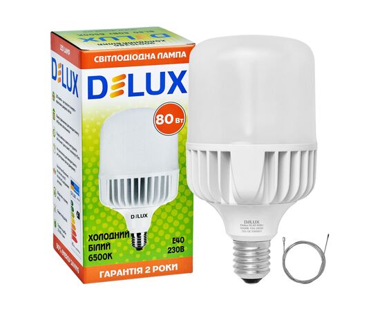 Лампочка Delux BL 80 80w E40 6500K (90020579), изображение 4 Лампочка Delux BL 80 80w E40 6500K (90020579), изображение 4