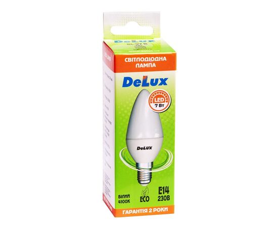 Лампочка Delux BL37B 7Вт 4100K 220В E14 (90020555), изображение 2 Лампочка Delux BL37B 7Вт 4100K 220В E14 (90020555), изображение 2