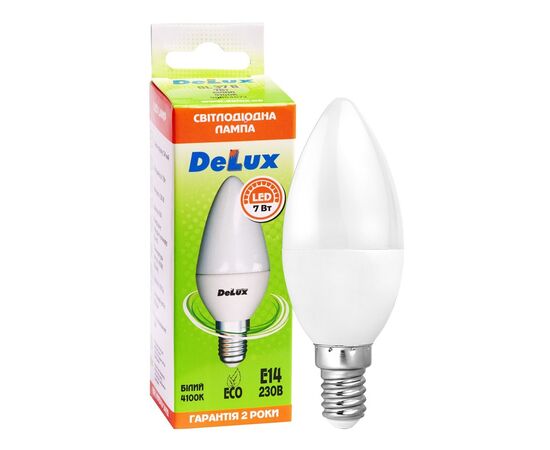 Лампочка Delux BL37B 7Вт 4100K 220В E14 (90020555), изображение 3 Лампочка Delux BL37B 7Вт 4100K 220В E14 (90020555), изображение 3