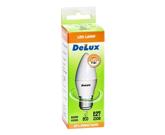 Лампочка Delux BL37B 7Вт 4100K 220В E27 (90020556), изображение 2 Лампочка Delux BL37B 7Вт 4100K 220В E27 (90020556), изображение 2