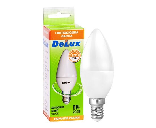 Лампочка Delux BL37B 7Вт 6500K 220В E14 (90020557), изображение 3