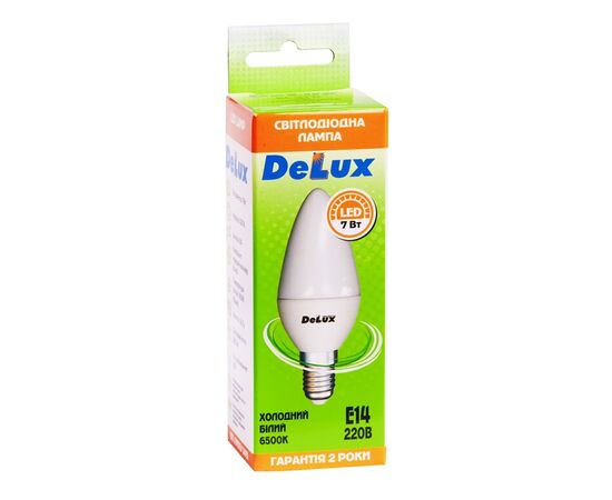 Лампочка Delux BL37B 7Вт 6500K 220В E14 (90012460), изображение 2 Лампочка Delux BL37B 7Вт 6500K 220В E14 (90012460), изображение 2