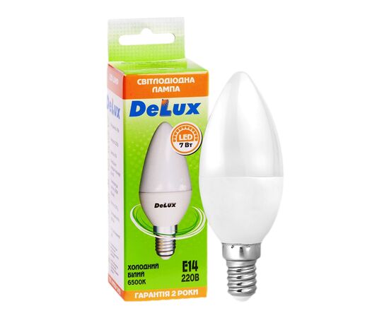 Лампочка Delux BL37B 7Вт 6500K 220В E14 (90012460), изображение 3 Лампочка Delux BL37B 7Вт 6500K 220В E14 (90012460), изображение 3